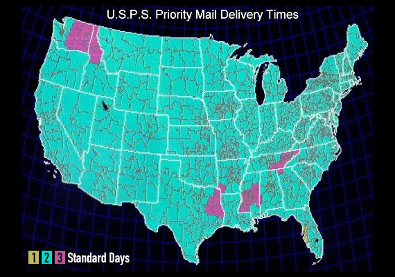 USPS map