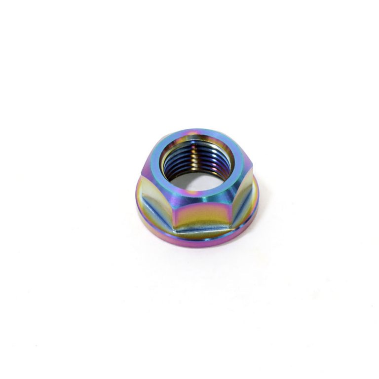 NCY NEOCHROME TITANIUM REAR AXLE NUT/ GY6