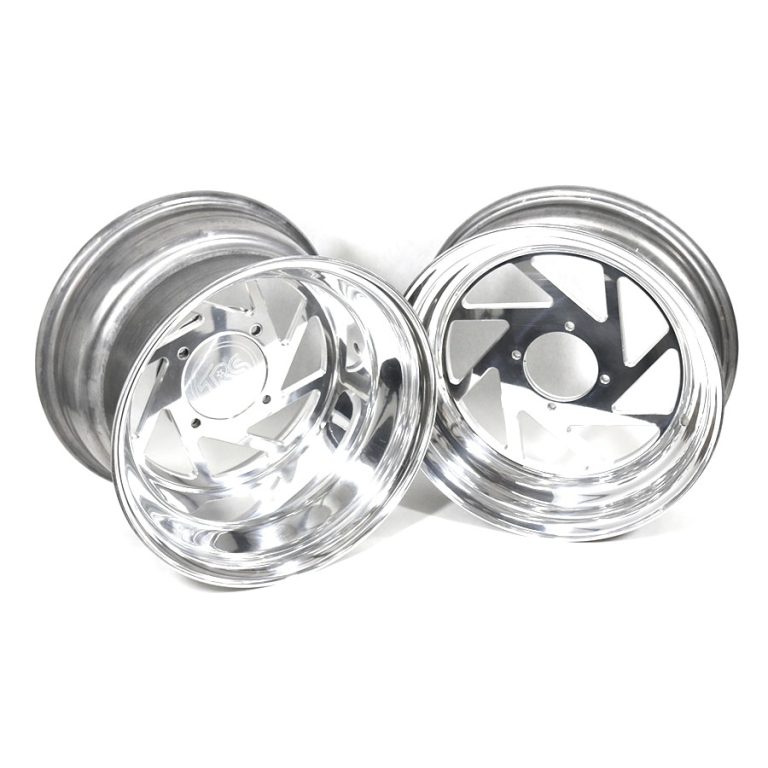 RUCKSHOP SUPERMESH POLISHED WHEEL SET W/ HUB CAP FOR GY6