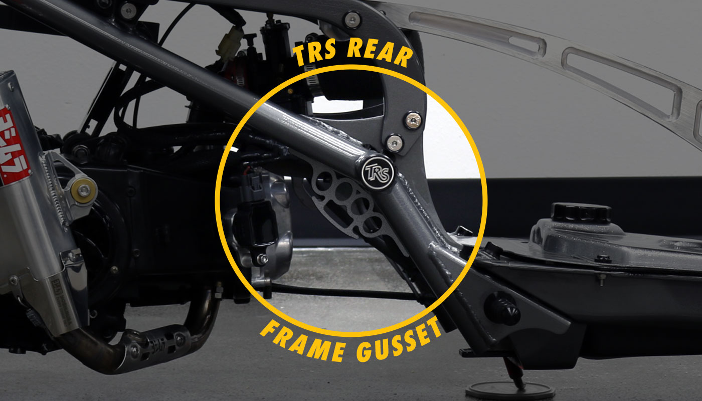 Honda Ruckus Rear Frame Gusset in 3/16 (7 ga) Steel per pair 4 styles