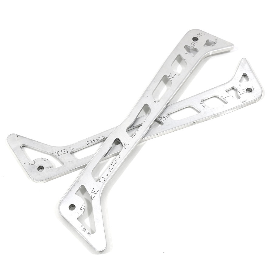 thumbnail image 2 of CNC Billet Silver Step Rails Side Steps For Honda Ruckus GY6 Zoomer AF58 Scooter 2 of 6