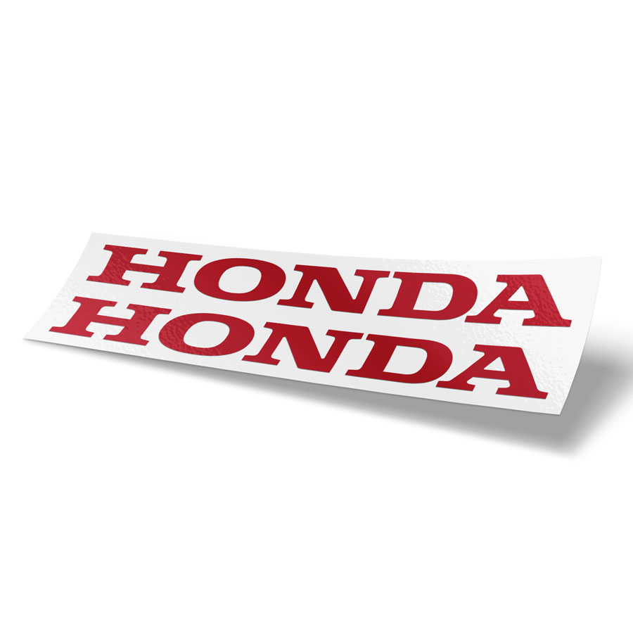 Diecut Vinyl Honda Logo for Motocompacto Red or Black - The Ruck Shop