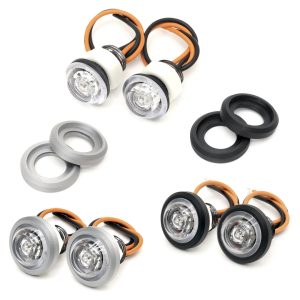 Clear LED Blinkers w/ Amber LED comes in pairs with 3D Printed Bezels