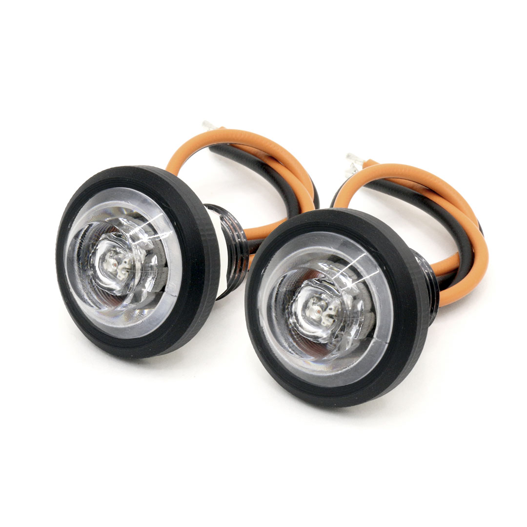 Clear LED Blinkers w/ Amber LED comes in pairs with 3D Printed Bezels - Image 4